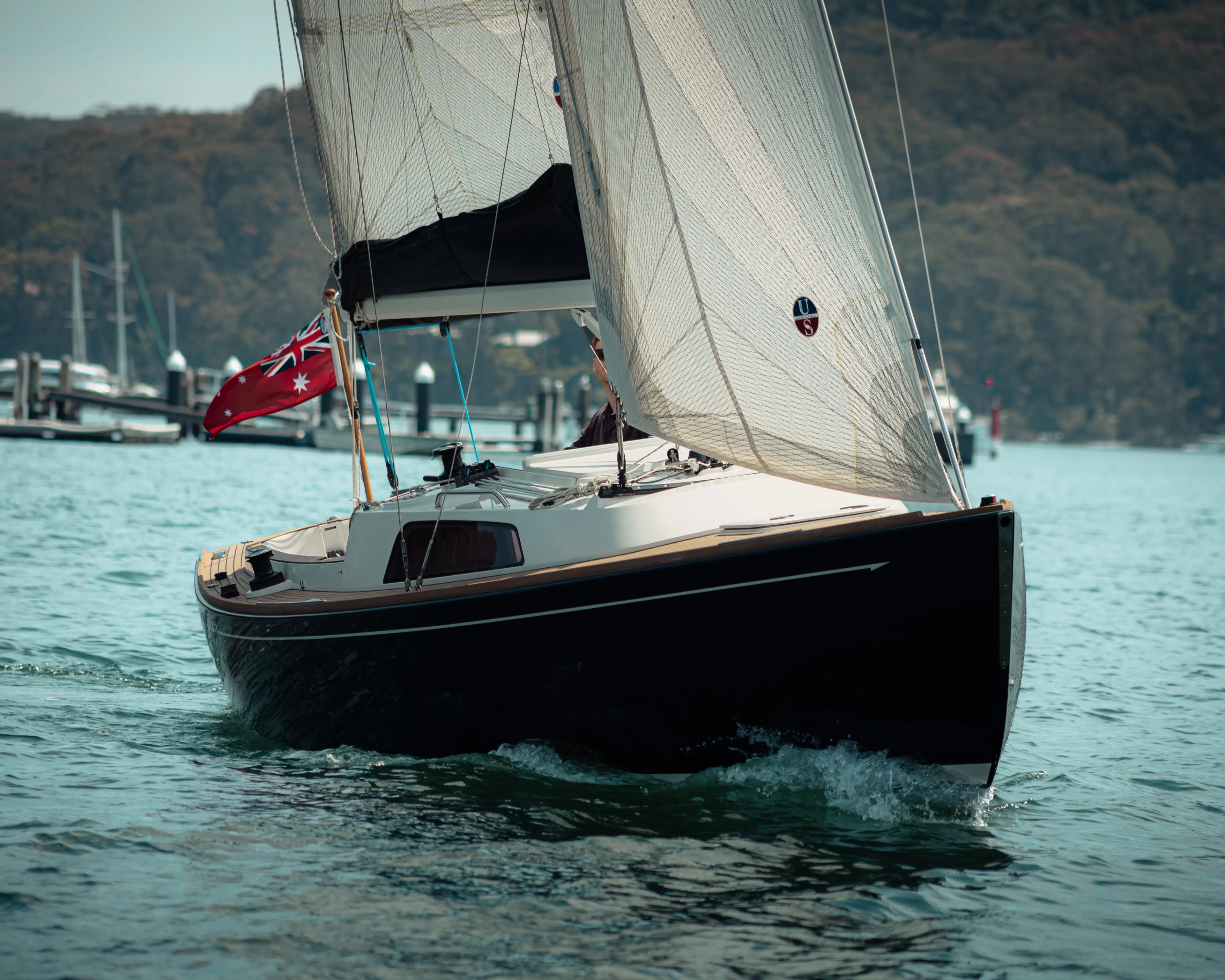 Saffier SC 8M Cabin classic profile under sail