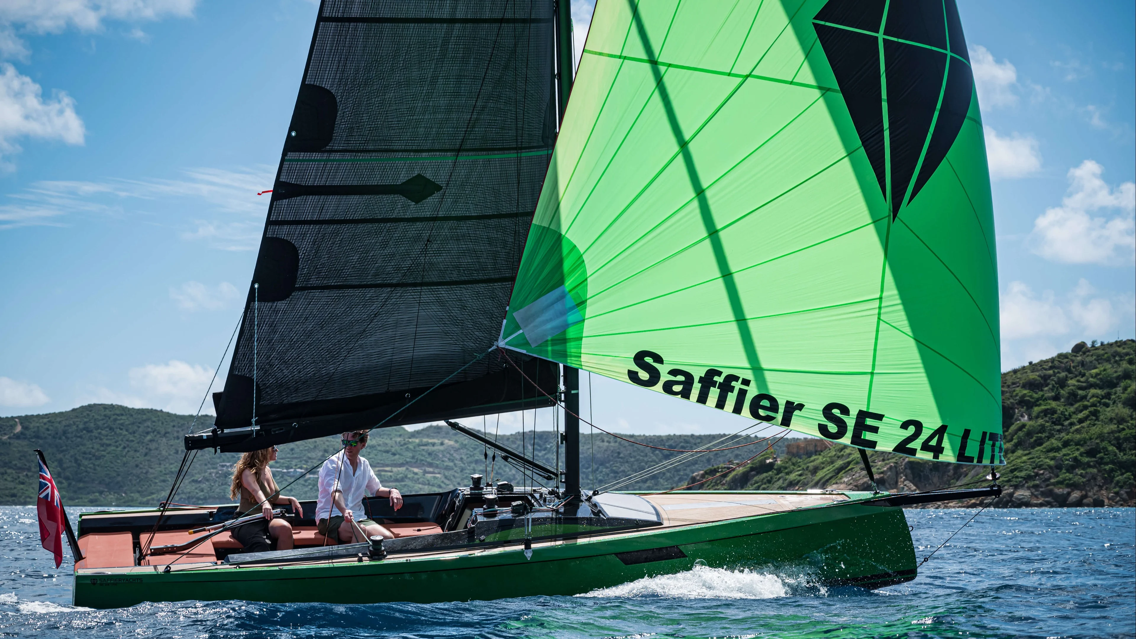 Saffier Yachts SE 24 Lite — European Yacht of the Year 2024 daysailer under sail.