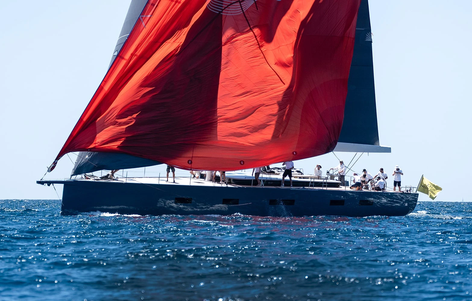 YYachts Y8 racing under full sail
