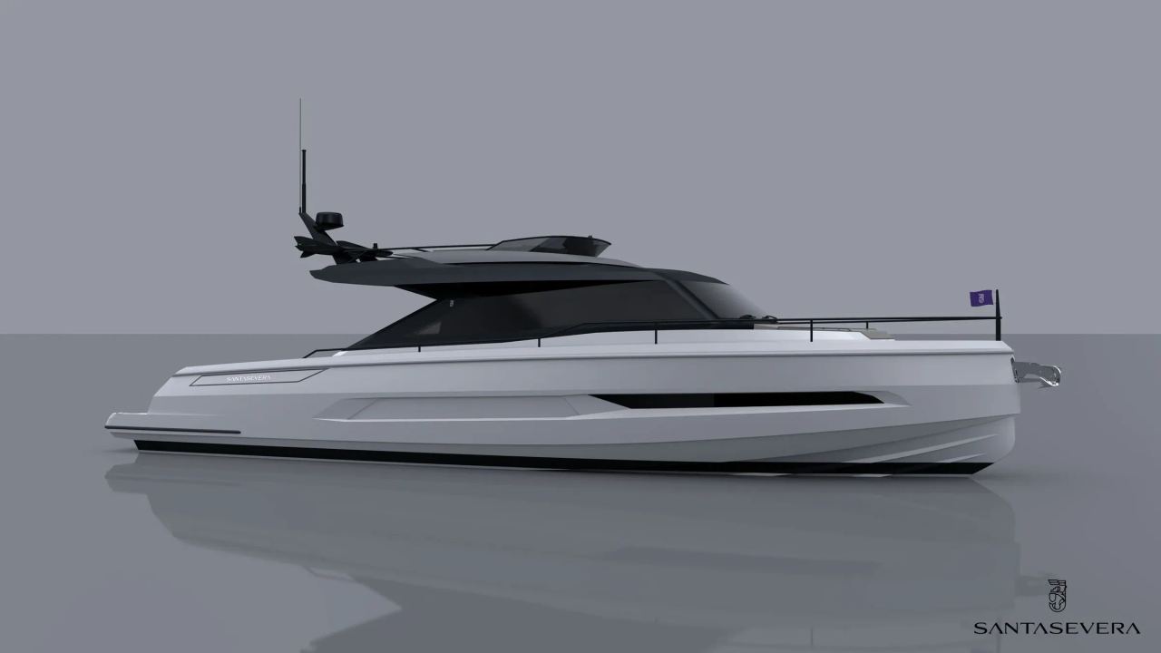 Santasevera Yachts 64 sportfly — yard profile render