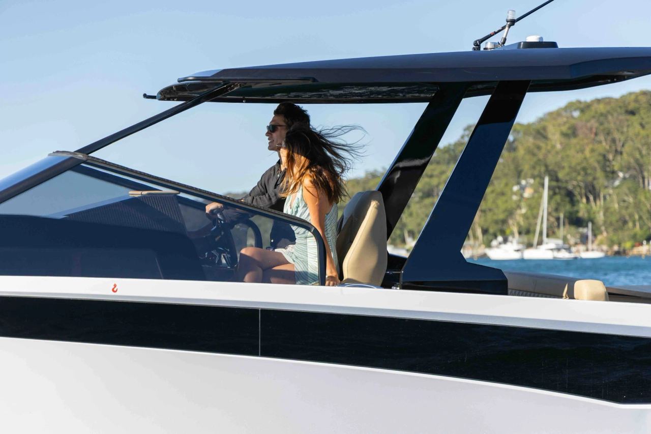 Virtue Yachts V10 T-Top lifestyle and exterior photography — gallery image 3