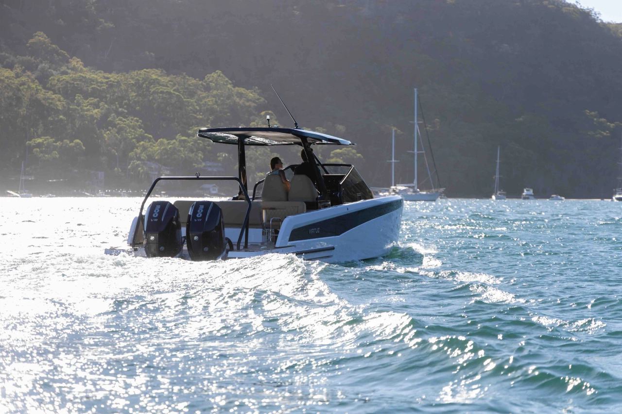 Virtue Yachts V10 T-Top lifestyle and exterior photography — gallery image 4